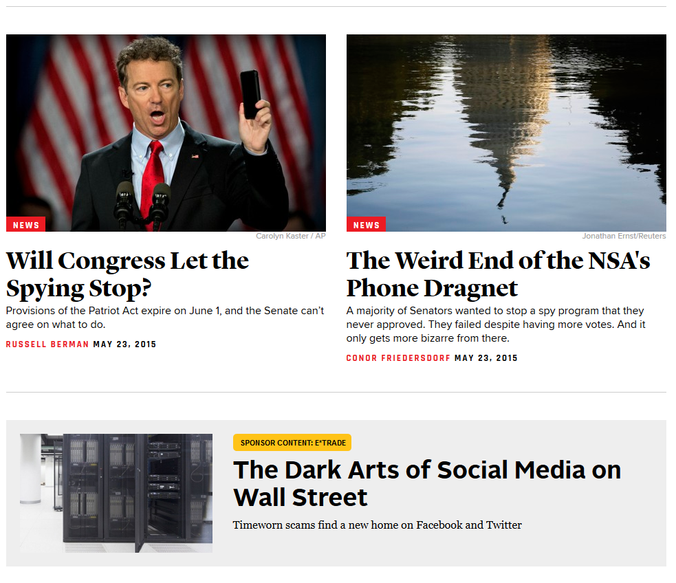 paid inclusion native advertising example