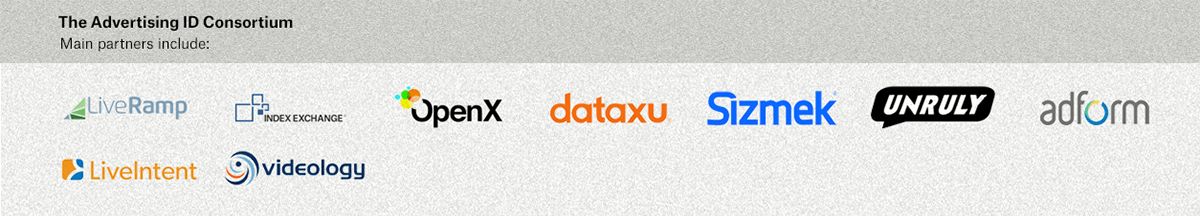 A list of the Advertising ID Consortium's partners